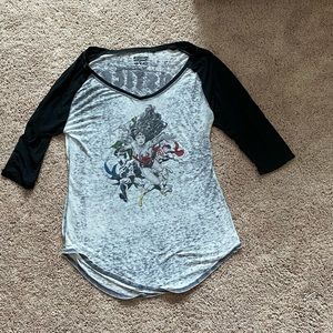 DC raglan shirt Wonder Woman